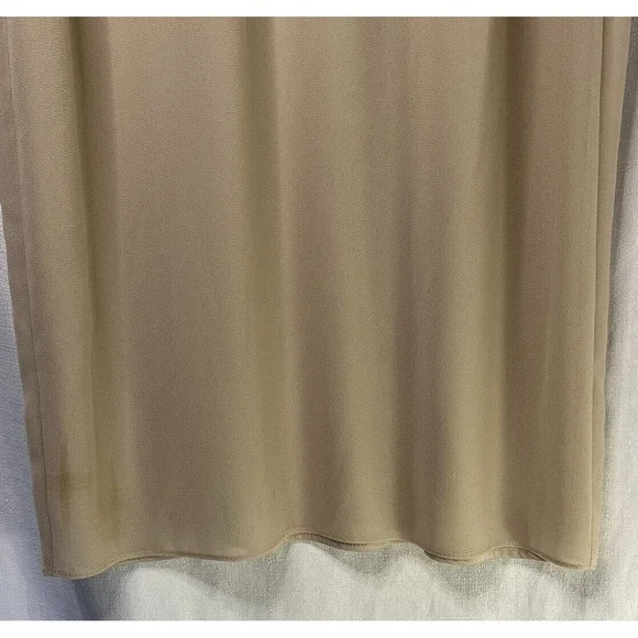 VTG Patra Women's Dress Formal Size 12 Shimmer Sleeveless Cream / Tan NWT - Picture 7 of 8